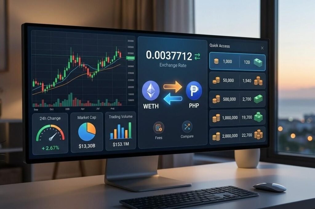 WETH to PHP Today: Why the Live Rate Matters