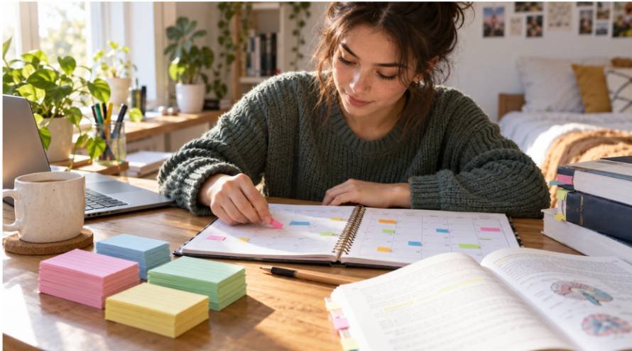 Spaced Repetition Schedule Template for Exam Preparation